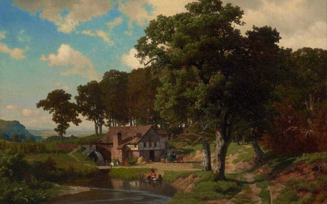 A Rustic Mill by Albert Bierstadt (1855)